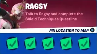 All Ragsy Punchcard Quest Challenges Guide Fortnite - complete the Ragsy Shield Techniques Questline
