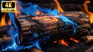 🔥 Fireplace Ambience 🔥 Cozy Winter Night for Deep Rest V1