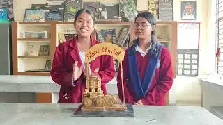 History project model about stone chariot of vitthal temple 