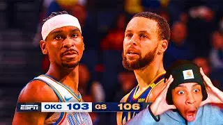 WARRIORS SURVIVE SGA!!! | REACTION TO THUNDER at WARRIORS GAME | January 29, 2025