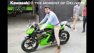 Kawasaki Ninja 125 Little Baby Beast- @ Kawasaki Bangladesh @ the moment of Delivery - Bangladesh