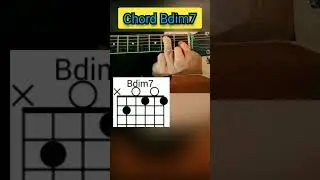 Guitar Tutorial - Guitar Lesson - Chord Bdim7 #chord bdim7 #guitar #shorts
