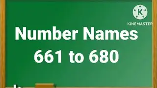 Number Names 661 to 680/Number With Spelling 661 to 680/#numbernames
