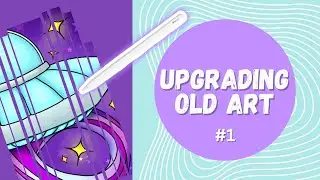 UPGRADING OLD ART #1: Space Blue Spaceship