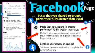 Posts that you shared to groups performance 738% better than usual facebook