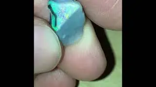 Opal Cutting Results Pink gold and green - this Beautiful cut Lightning Ridge colour bar is amazing