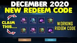 NEW WORKING REDEEM CODE | DECEMBER 2020 | REDEEM NOW WITH PROOF | MLBB