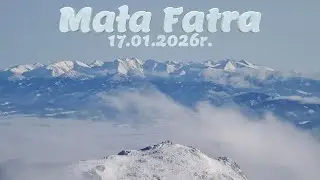 Veľký Kriváň (1709m. n.p.m.) - zimowa pętla w Małej Fatrze