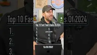 Best FAST FOOD Chains In America In 2024! #shorts #fastfood #chain #top10 #guessinggame #america