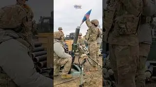 U.S. Infantry Brigade Combat Team fire 120mm mortars