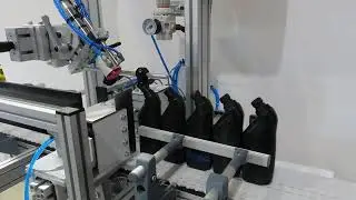 Angle head leak tester small bottles , 250ml, 3600+/hr for 0.18 mm, 7 thou hole, no inclusion check.