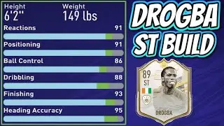 INSANE DIDIER DROGBA STRIKER (ST) BUILD in FIFA 21 PRO CLUBS! - Best Player Build