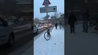 Beautiful Snowfall Street View in Germany 🇩🇪 | Winter Morning in Europe | Peaceful Snowy Town