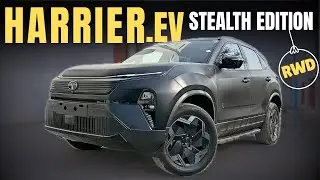 BLACK BEAST! TATA Harrier EV RWD STEALTH Edition - EMPOWERED 75KWH - Detailed Review!