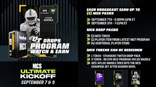 MCS Ultimate Kickoff: Twitch Drops - How to Earn a FREE Jaylen Waddle | Madden 23 Ultimate Team