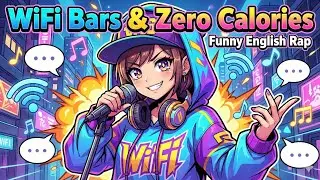 WiFi Bars & Zero Calories | Funny English Rap | Anime Vibe