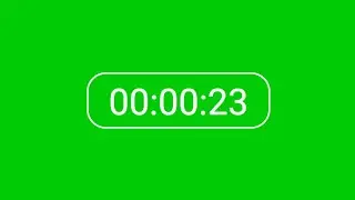 Timer 30 seconds Animation Green screen video Footage HD