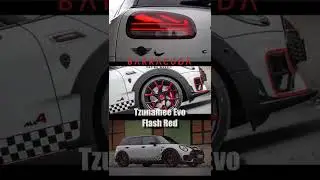 Unique Mini Clubman JCW @barracudawheels Tzunamee EVO flash red 8,5x19