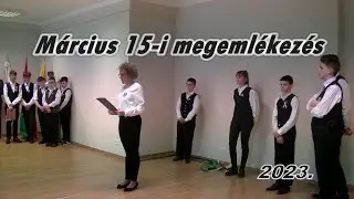 Március 15--i megemlékezés - 2023 -