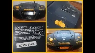 Roberts Concerto 2 CD/SD Card/USB & DAB/FM RDS Radio Cassette Player Blind Fund