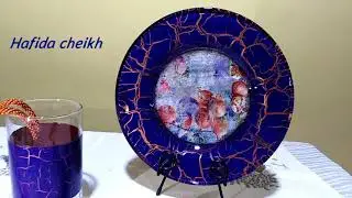 الكراكلي كروكو/ الديكوباج على الزجاج Diy/Craqueler croco sur verre