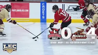 Keene State Women's Ice Hockey Highlights at No. 8 Norwich 1/17/2026