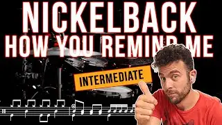 Nickelback - How you remind me - Drum Cover (with scrolling drum score)