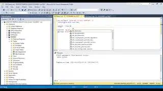 Begin  Python Script in SQL Server. part1