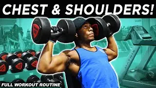Chest & Shoulder Workout Routine (training at the gym group)