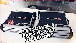 AMPLIFICADOR QUE TOCA OS 6X9 NO ESCORT STETSOM HL 2K.4 1OHMS