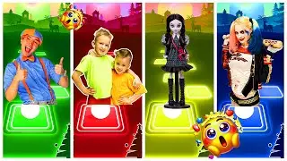 Tiles Hop   BLIPPI 🆚 VLAD AND NIKI 🆚 WEDNESDAY 🆚 SUICIDE SQUAD   #241
