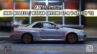 INNO Nissan Skyline GT-R V-Spec II Silver Stop Motion