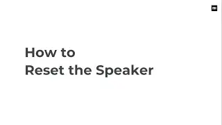 How to Reset the #MiSmartSpeaker.