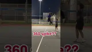 360 degra spike 🔥😳 #volleyball #youtubeshorts