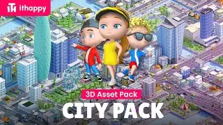 City Pack &mdash; 3D Low Poly Asset Pack для игр