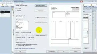 Purchase Order Template - Basic Customization - QuickBooks Enterprise Training - Expert Tutorial