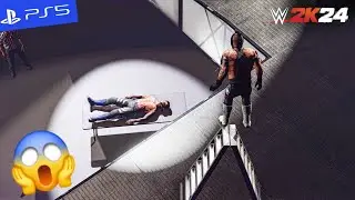 WWE 2K24 - Dominik Mysterio vs. Rey Mysterio - Falls Count Anywhere Match | PS5