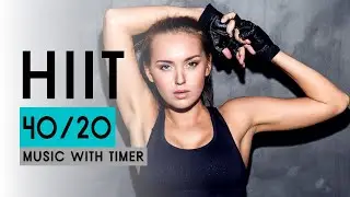 HIIT Workout Timer With Music // 40/20 HIIT Timer // 20 Minutes Workout