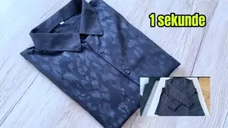 Wie man ein Hemd in1 Sekunde faltet 😱❗️