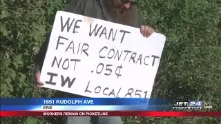 Erie Strayer workers remain on picket line one week later