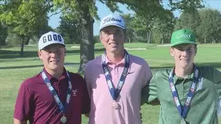 Washington's Gavin Schreurs, Pekin's Colin Kemp shine at state golf