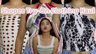 SHOPEE TRY-ON CLOTHING HAUL 💸 cute n trendy tops 2020 🤍 | Kristine Abraham