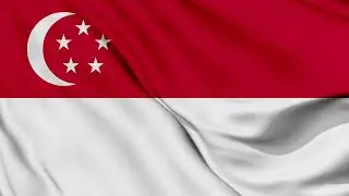 Singapore Flag Waving Background | HD | ROYALTY FREE