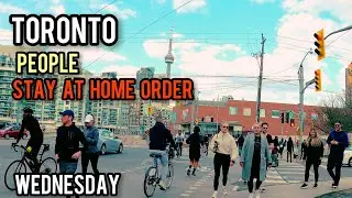 Toronto During Stay at Home Order Wednesday April 14, 2021 Canada