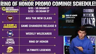 RING OF HONOR PROMO COMING! CONTENT SCHEDULE REVEALED! | MADDEN 23 ULTIMATE TEAM