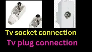 tv socket connection || tv plug dish connection|| dish cable connector#ddfreedish #technicalstar