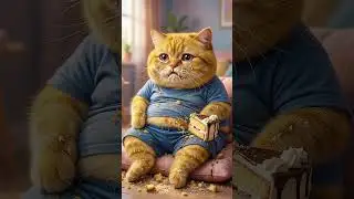 Fat cat crying ai video💔 #cats #aicats #elegant #fat #viral #viralshorts #fyp