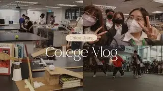 College Vlog : Rube Goldberg Machine Presentation | Chloe Jjang