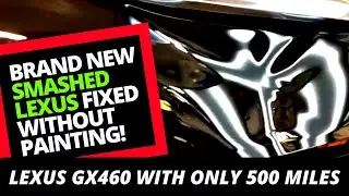 PAINTLESS DENT REPAIR IN ACTION / BRAND NEW LEXUS GX460 SMASH