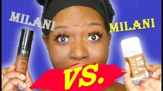 Milani Screen Queen Foundation VS. Milani 2 in 1 Foundation, with milani concealer